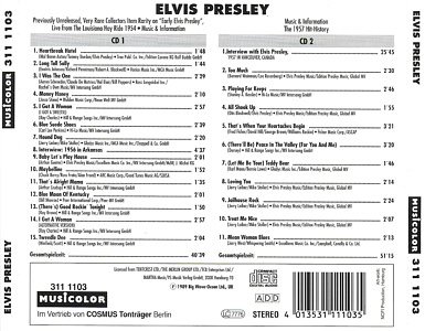 Elvis Presley Various CDs Early Elvis Presley (Musicolor 311 1103 - Germany 1992) - Elvis Presley Various CDs