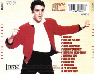 Elvis Live - Pilz 445880-2 - Elvis Presley Various CDs