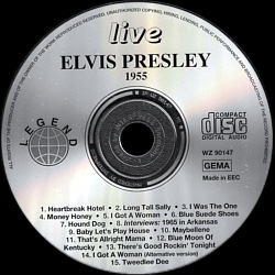 Elvis Presley Various CDs Elvis Live, 1955 (Legend WZ 90147) - Elvis Presley Various CDs
