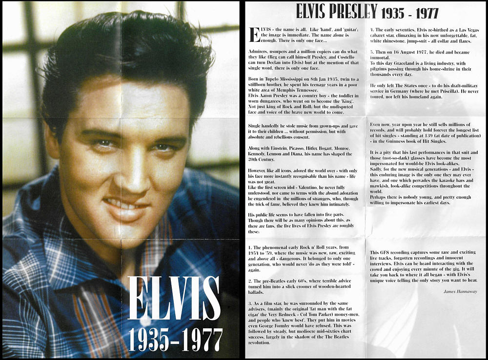 Elvis Live, 1955 (Legend WZ 90147) - Elvis Presley Various CDs