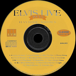 Elvis Live 1955 - Hayride Shows (AVM AVM-092) - Elvis Presley Various CDs