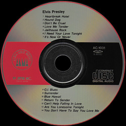 Elvis Presley - Alma Gold Medal AC-1031 - Japan 1989 - Elvis Presley Various CDs