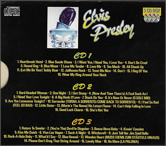 Elvis Presley Volume 1- 3 - 3 CD Box - Elvis Presley Various CDs