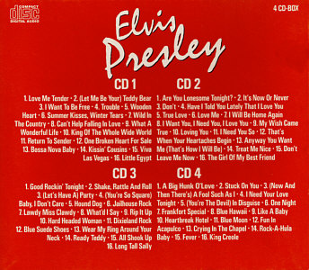 Elvis Presley 4 CD Box (Tchibo) - Elvis Presley Various CDs