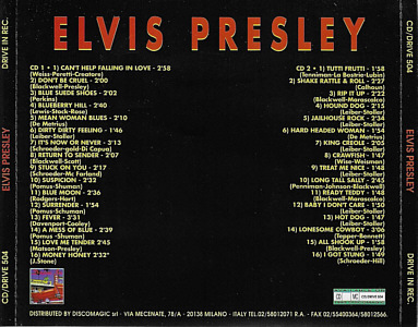 Elvis Presley 2 CD Can't Help Falling In Love - Drive 1993 - Elvis Presley Various CDs