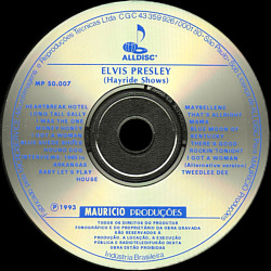Elvis Presley Hayride Shows (Alldisc MP 50.007 Brazil 1993) - Elvis Presley Various CDs