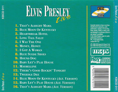 Elvis Presley Live - 1995 - Hey Presto! - Elvis Presley Various CDs