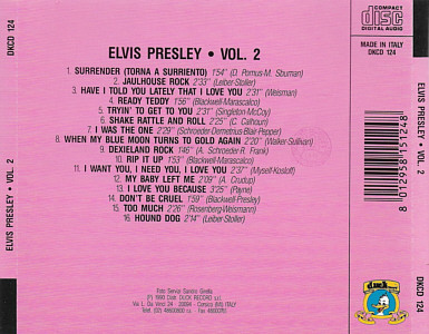 Elvis Presley Vol. 2  - Duck Records 1990 - Elvis Presley Various CDs