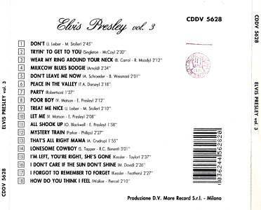 Elvis Presley Various CDs Elvis Presley Vol. 3 (More Record Italy 1995) - Elvis Presley Various CDs