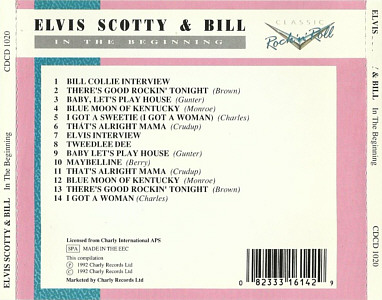 Elvis Scotty & Bill - In The Beginning (Charly Records Netherlands 1992)  - Elvis Presley Various CDs