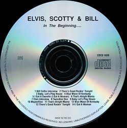 Elvis Scotty & Bill - In The Beginning  - Elvis Presley Various CDs