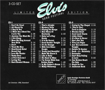 Elvis Song Festival (3 CD Box) -  Elvis Presley Various CDs