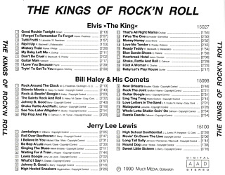 Elvis Presley Various CDs Elvis - The King! (LaserLight Digital 15 027 - Germany 1987) - Elvis Presley Various CDs