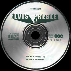 Elvis Presley Collection Volume 3 - GZ  TT-9205-2311 Czechoslovakia 1992 - Elvis Presley Various CDs