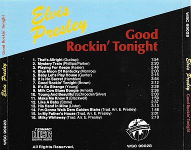 Elvis Presley Various CDs Good Rockin' Tonight (World Star Collection 1991) - Elvis Presley Various CDs