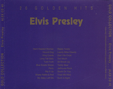 Elvis Presley Various CDs Gold Collection - Alex 1992 Germany - Elvis Presley Various CDs