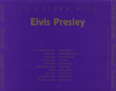 Gold Collection - Alex 1991 Germany - Elvis Presley Various CDs