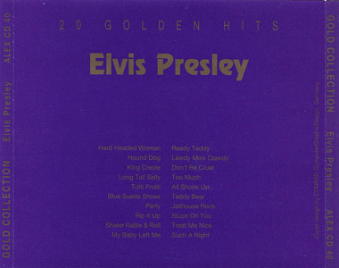 Elvis Presley Various CDs Gold Collection - Alex 1991 Germany - Elvis Presley Various CDs
