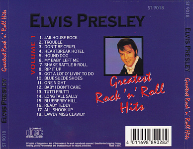 Greatest Rock & Roll Hits (Starlife) - Elvis Presley Various CDs