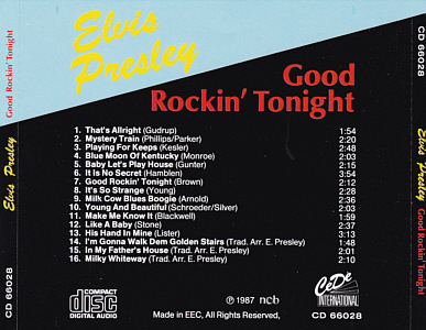 Elvis Presley Various CDs Good Rockin' Tonight (Grandpix) - Elvis Presley Various CDs