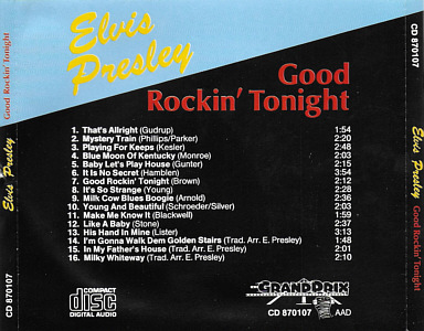 Elvis Presley Various CDs Good Rockin' Tonight (Grandpix) - Elvis Presley Various CDs