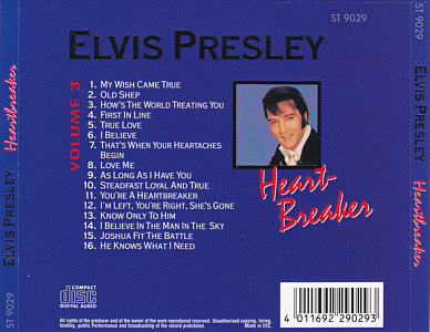 Heartbreaker (Starlife) - Elvis Presley Various CDs