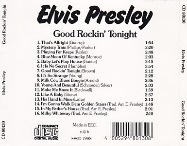 Elvis Presley Various CDs Good Rockin' Tonight (Take Off) - Elvis Presley Various CDs
