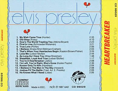 Heartbreaker (WSC)l - Elvis Presley Various CDs