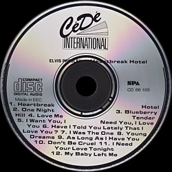 Heartbreak Hotel (CeDe)- Elvis Presley Various CDs