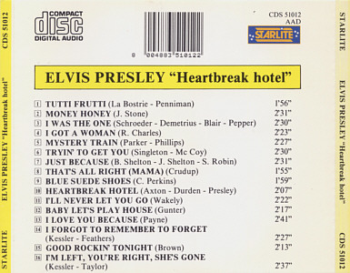 Heartbreak Hotel - Elvis Presley Various CDs