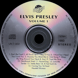In Memory - Elvis  - Universe DCD 22 019 Switzerland 1993  - Elvis Presley Various CDs