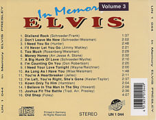 In Memory Elvis 4 CD Box - Elvis Presley Various CDs