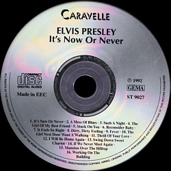 Elvis Presley Various CDs It's Now Or Never (Caravavelle ST 9027) - Elvis Presley Various CDs