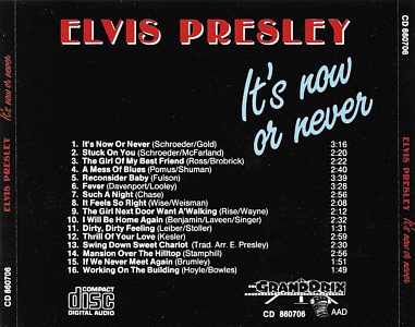 It's Now Or Never (GrandPrix 860706) - Elvis Presley Various CDs