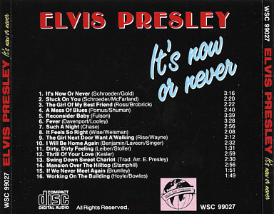It's Now Or Never (World Star Collection) - Elvis Presley Various CDs