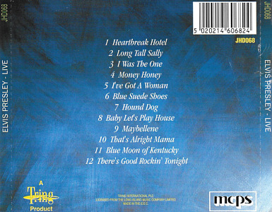 Live (Tring JHD068 - 1993) - Elvis Presley Various CDs