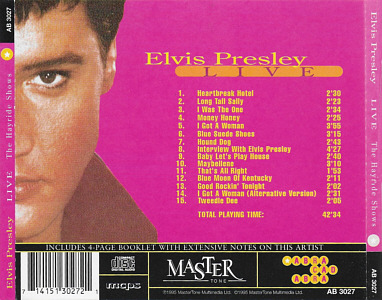 Live The Hayride Shows (Mastertone 1995) - Elvis Presley Various CDs