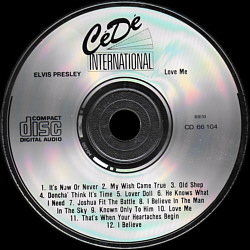 Love Me (World Music CD 88004 / CeDe International CD 66104) - Elvis Presley Various CDs