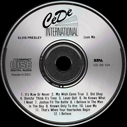 Elvis Presley Various CDs Love Me (World Music CD 88004 / CeDe International CD 66104) - Elvis Presley Various CDs