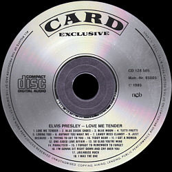 Love Me Tender - Card Exclusive - Elvis Presley Various CDs
