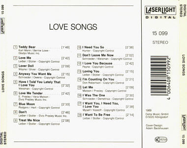 Love Songs - Elvis Presley Various CDs