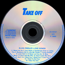 Elvis Presley Various CDs Love Songs (Take Off Germany) - Elvis Presley Various CDs