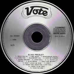 Love Songs (Vote CD 002007) - Elvis Presley Various CDs