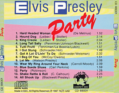 Party - Elvis Presley Various CDs
