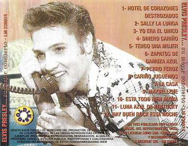 Su Mejor Concierto (Leader Music LM 238074 - 1993) - Elvis Presley Various CDs