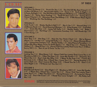 The Gold Collection 5 CD - Elvis Presley Various CDs