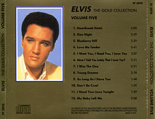 The Gold Collection 5 CD - Elvis Presley Various CDs