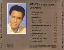 The Gold Collection 5 CD - Elvis Presley Various CDs