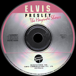 The Hayride Shows- Teppo Communication 1992 Australia 1995 - Elvis Presley Various CDs