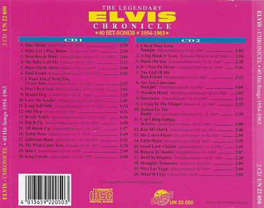 The Legendary Elvis Chronicles (Univers) - Elvis Presley Various CDs
